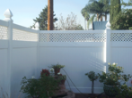 Privacy Fence with Lattice