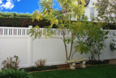 Vinyl Solid Fence with Accents